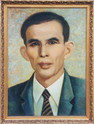 玩彩网股份首创人温北英油画像